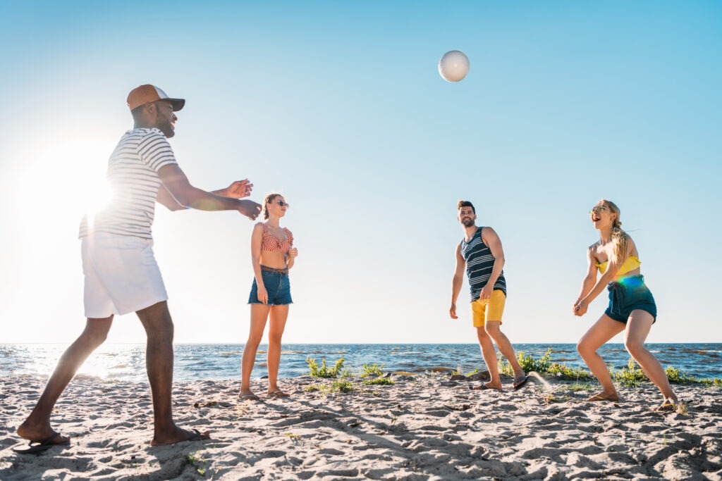 Beach vollyball upper ivy apartments spring fitness