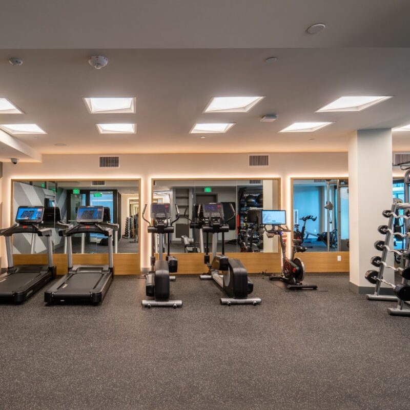 fitness center at upper ivy