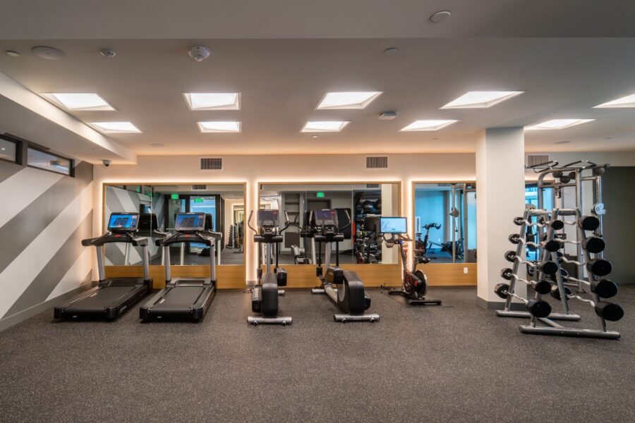 fitness center at upper ivy